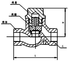 H11W絲扣升降式止回閥(圖1)